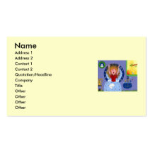Bedhead Girl Business Card Template