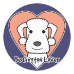 Bedlington Lover Round Sticker