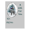 Bedlington Terrier Christmas Gifts, Name Tags business cards