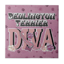 Bedlington Terrier DIVA Ceramic Tiles