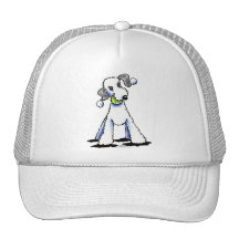 Bedlington Terrier Let's Play Trucker Hats