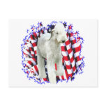 Bedlington Terrier Patriot Post Cards