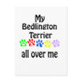 Bedlington Terrier Walks Design Postcards