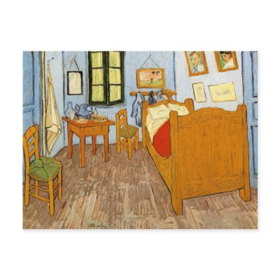 Bedroom in Arles by Vincent van Gogh Post Card by Ladiebug