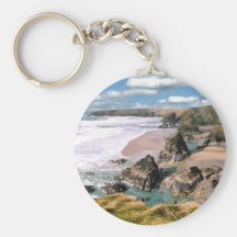 Bedruthan Steps, Cornwall Keychain