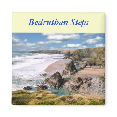 Bedruthan Steps, Cornwall Magnets by catchthenextwave