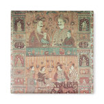 Bedspread depicting native potentates magnets
