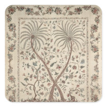Bedspread with Palm Tree Motifs Sticker