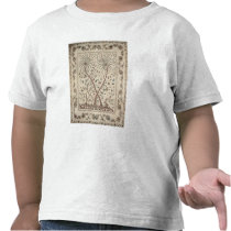 Bedspread with Palm Tree Motifs Tee Shirts