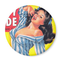 Bedtime Pinup Refrigerator Magnet