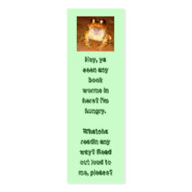 Bedtime reading bookmark, zazzle business card