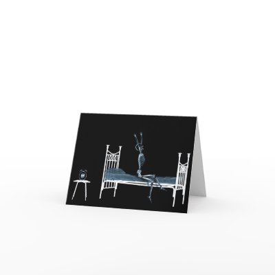 Bedtime X-Ray Skeleton Black Blue by VoXeeD