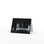 Bedtime X-Ray Skeleton Black Blue cards