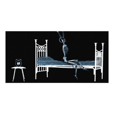 Bedtime X-Ray Skeleton Black Blue by VoXeeD