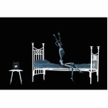 Bedtime X-Ray Skeleton Black Blue photo sculptures