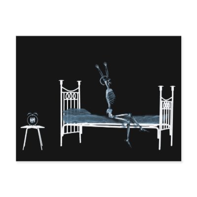 Bedtime X-Ray Skeleton Black Blue by VoXeeD