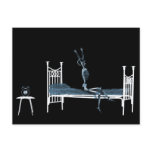 Bedtime X-Ray Skeleton Black Blue postcards