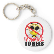 Bee Allergy Keychain