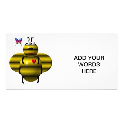 BEE AND BABY BUTTERFLY by Artists4God