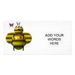 BEE AND BABY BUTTERFLY photo cards