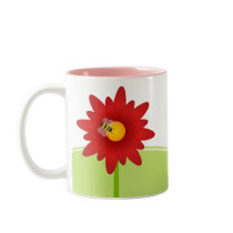 Bee And Daisy Flowers mug