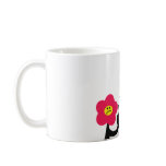 bee and flower fight icon mugs