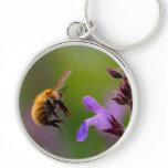 Bee and Flower Keychain