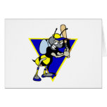Bee Ball Player Greeting Card