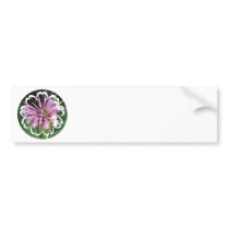 Bee Balm Flowers Bumper Sticker