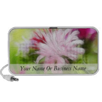 Bee Balm (Monarda) Flowers - Abstract Portable Speaker