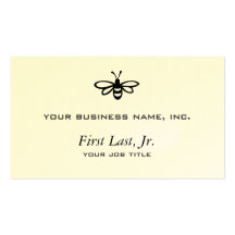Bee [black] business card template