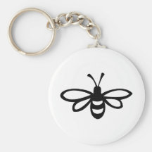 Bee [black] keychain