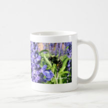 Bee Blue Salvia 021, sue peacock Coffee Mugs