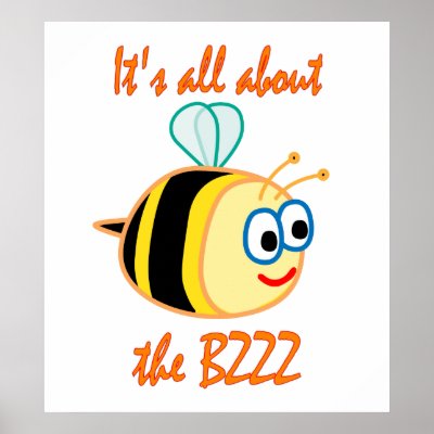 Bee Bzzz Print by TLArnold2