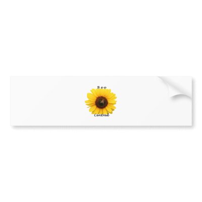 Bee Centred Bumper Stickers by JennyBrice