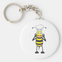 Bee Chef Happy about his Cook Key Chain