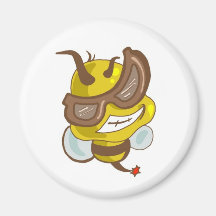 Bee cool refrigerator magnets