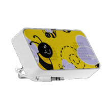 Bee doodle laptop speaker