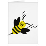 bee flight marks icon greeting card