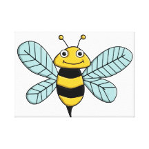 bee gallery wrap canvas