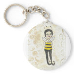 Bee Girl Keychain