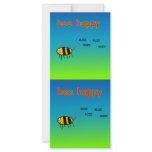Bee Happy Bookmark rack cards