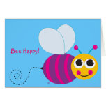 Bee Happy Bumblebee Notecard