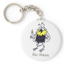 Bee Happy keychain
