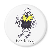 Bee Happy Magnet magnets