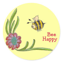 Bee Happy Sticker