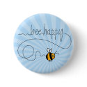 bee happy trail button