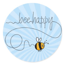 bee happy trail stickers