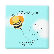 Bee Hop Bumble Bee Baby Shower Favour Magnet