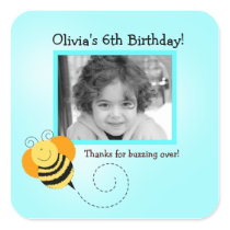 BEE HOP Photo SQUARE Favour Sticker